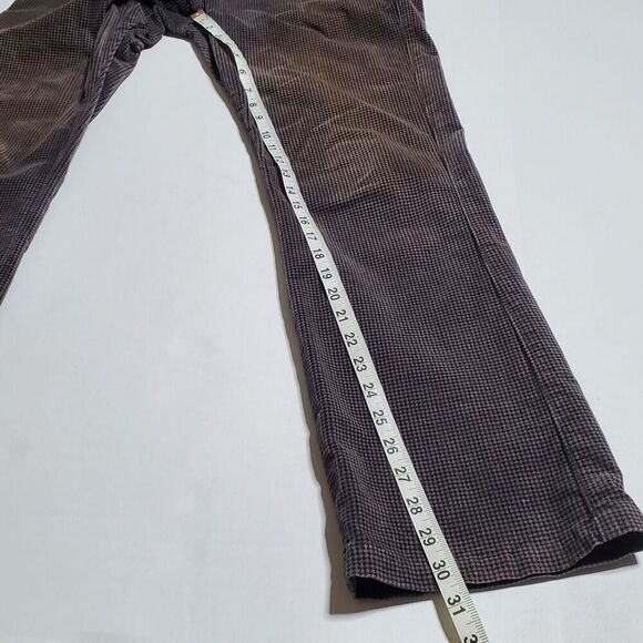 Edwin Prestige Pants Size M Houndstooth Pattern Black Tan Corduroy Womens - Picture 8 of 14